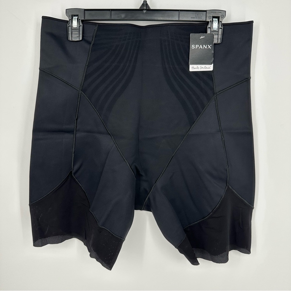 Spanx Haute Contour Athletic High Waist Bike Short Very Black Womens Size XL NWT